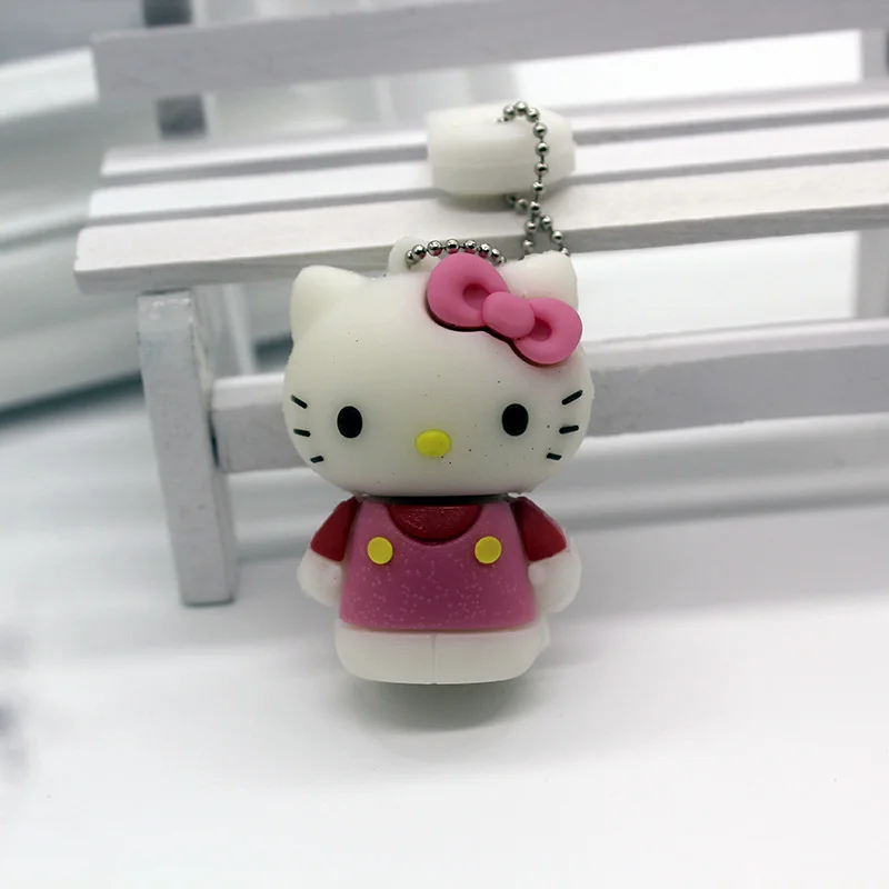 Флеш-накопитель с рисунком hello kitty, 128 ГБ, USB флеш-накопитель, 128 ГБ, 64 ГБ, 16 ГБ, 8 ГБ, флеш-накопитель, 32 ГБ, Memoria, USB Clef, карта памяти