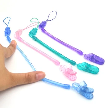 

ideacherry Baby Pacifier Clip PC+TPU Colorful Stretchable Pacifier Chain for Babies Teething Soother Holder Chew Toy Dummy Clips