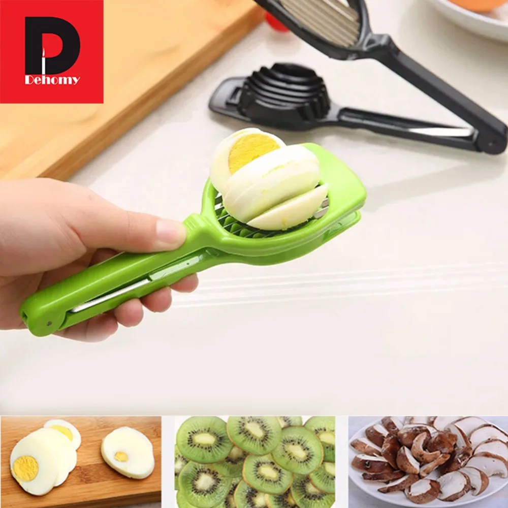 Dehomy Manual Slicers Handheld Egg Slicer Multifunction Mushroom Tomato