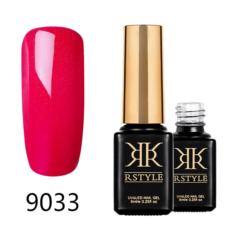 Лак для ногтей rstyle 8 мл 9001-9062 чистый цвет УФ-гель для ногтей Soak Off Nail Art Полупостоянный гель лак набор для наращивания ногтей праймер - Цвет: SC9033