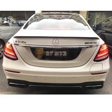 E Class Carbon fiber Rear Trunk Boot Spoiler Wing for Mercedes Benz W213 E200 E300 E400 E550 E63 AMG Sedan 4 Door 2016 2017 carbon fiber rear roof spoiler lip for mercedes benz s class w221 s63 amg sedan 4 door 2007 2012 car styling