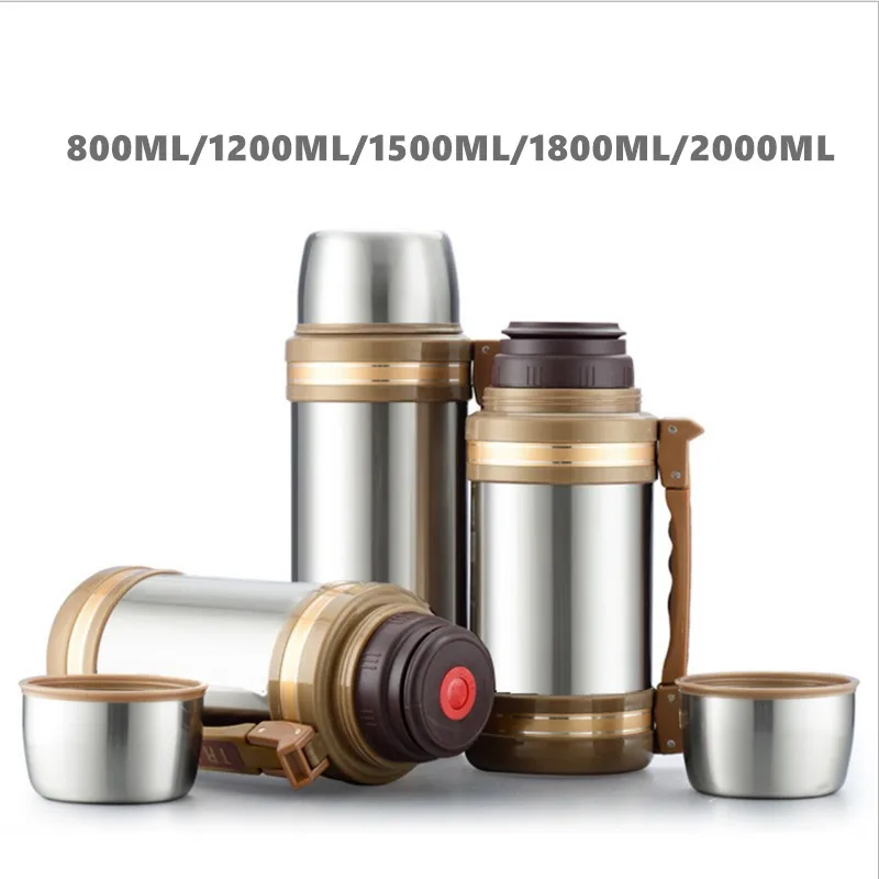 

Big Capacity 1500ML/1800ML/2000ML Stainless steel insulation thermos Portable Outdoor Travel Thermos water bottle with cup