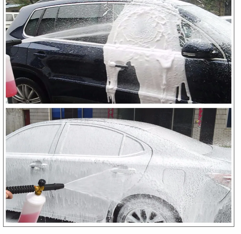 Gerador de Neve para Limpeza de Carro Bocal para Arma de Sabão Pulverizador para Limpeza de Automóveis Lavadora de Arruela Espuma 14 High Quality Automóveis e motos