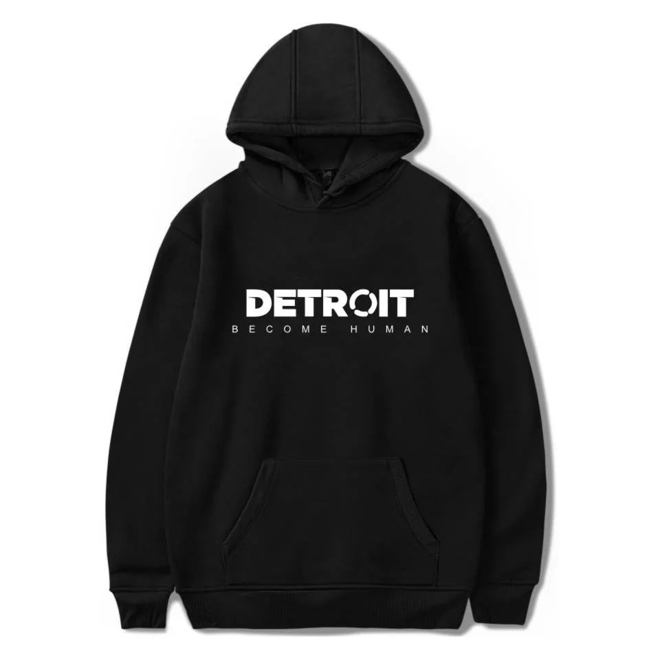 Женская толстовка с принтом Detroit модная повседневная капюшоном размеры от XXS до 4XL