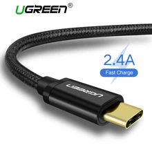 Ugreen Nylon USB Type C Cable for Samsung S9 S8 USB Fast Charging Data Cable for Xiaomi Mi6 Huawei Nexus 6P USB Type-C USB Cord