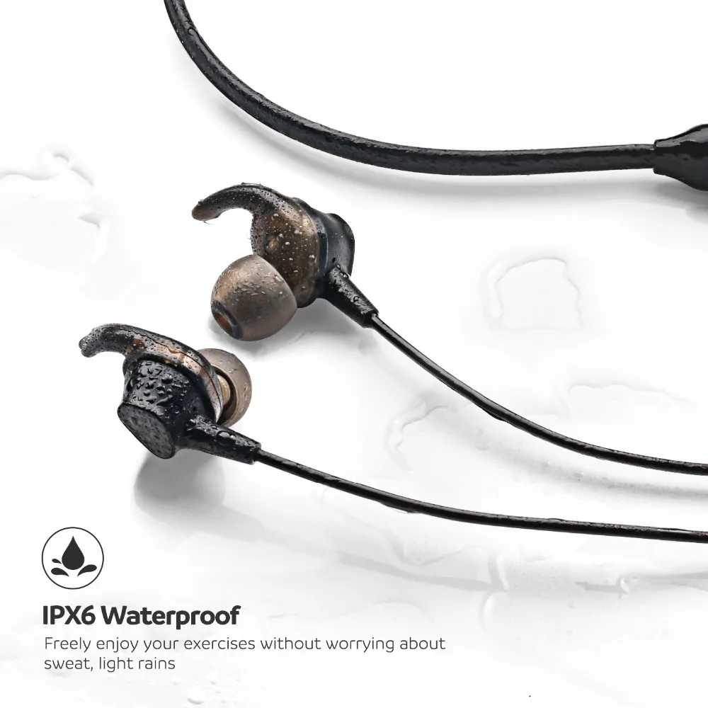 Беспроводные наушники SoundPEATS Engine Bluetooth с шейным ремешком двумя динамическими