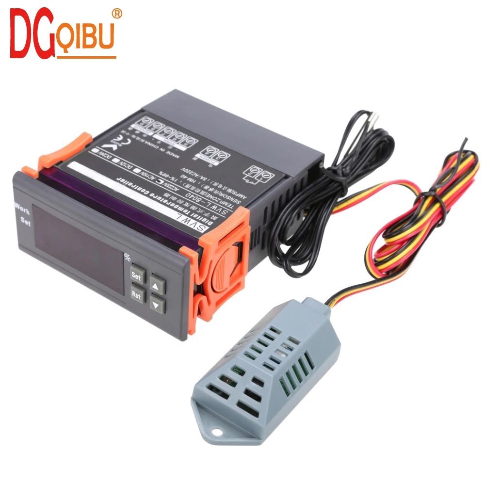 220V Digital Air Humidity Control Controller WH8040 Range 1/%-99/% RH HM-40 Type