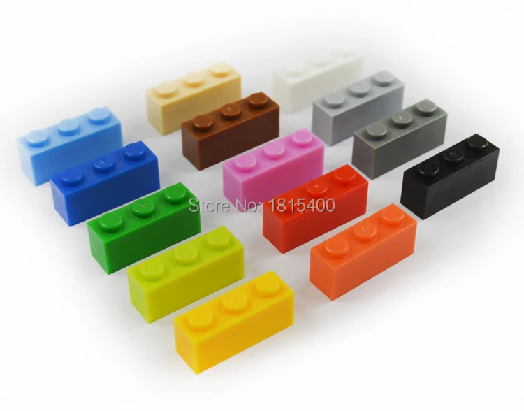Kids Building Bricks Plastic Blocks Toys Compatible With Lego 1X3 DIY Assemble Educational Learning Toys For Boys 1000pcs/lot baby-building-bricks