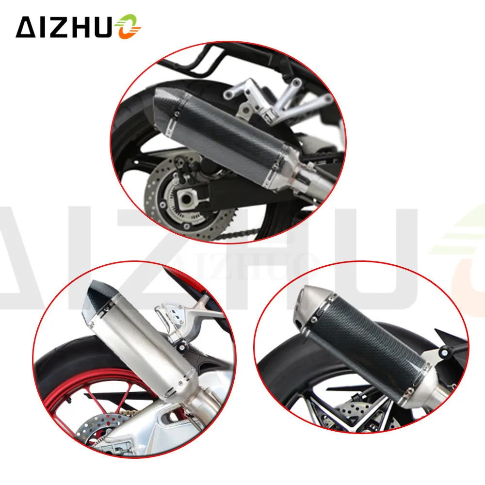 36-51 мм выхлопная Муфельная труба из нержавеющей стали для honda hornet cb600f x-adv cr 250 cbr 125 shadow 750