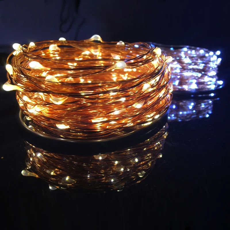 

Outdoor Timer 20M 200 led 3AA Battery Powered Copper Wire Fairy String Light Lamp Waterproof For Christmas Holiday Wedding Party