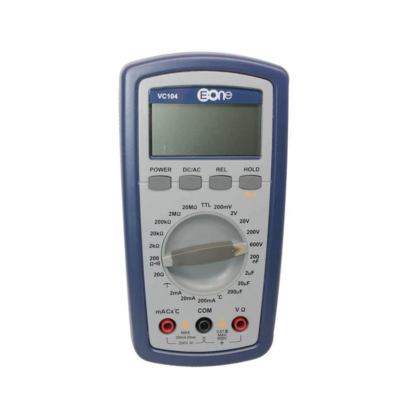 

Eone 100% Digital Multimeter VC104 All Ranges Protection High Accuracy Self-Restoring Digital Multimeter