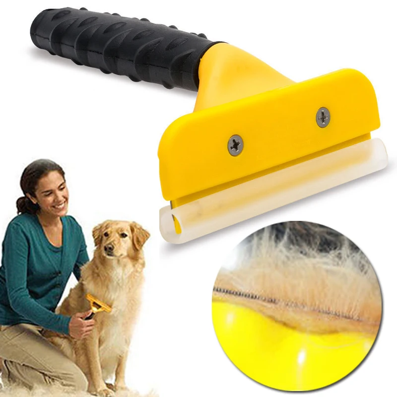 

Deshedding Tool & Pet Grooming Brush for Large, Medium & Small Dogs and Cats