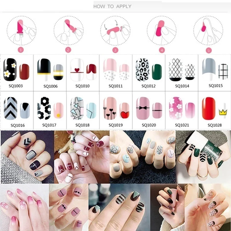 LADY KINDOM, сделай сам, дизайн ногтей, полное покрытие, самоклеющиеся наклейки-лак для ногтей, фольга, наконечники, блестящие наклейки для ногтей, маникюрные накладки для ногтей