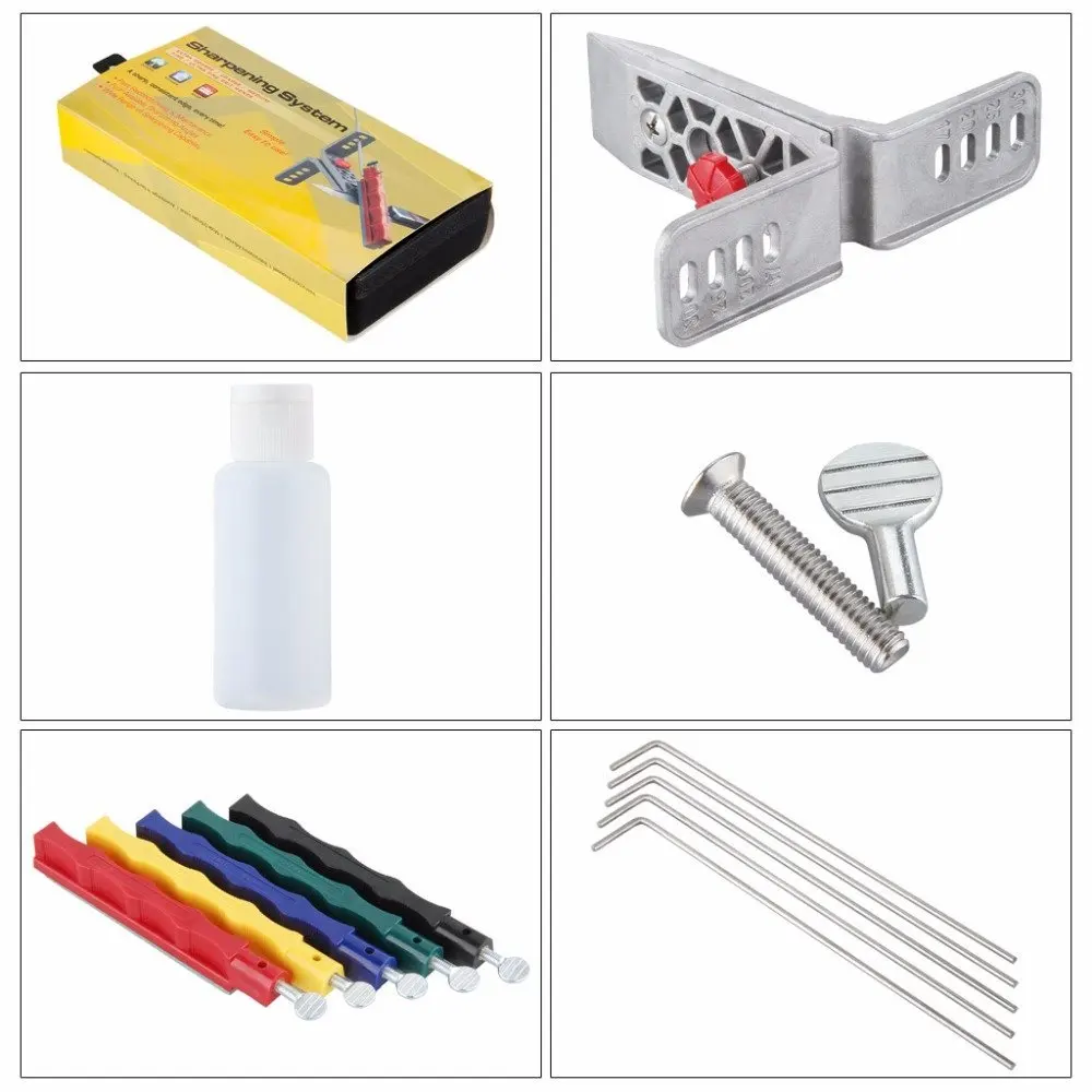 £27.06 Knife Sharpener Lansky Deluxe 5 Stone Sharpening System Grindstone 5 Stones