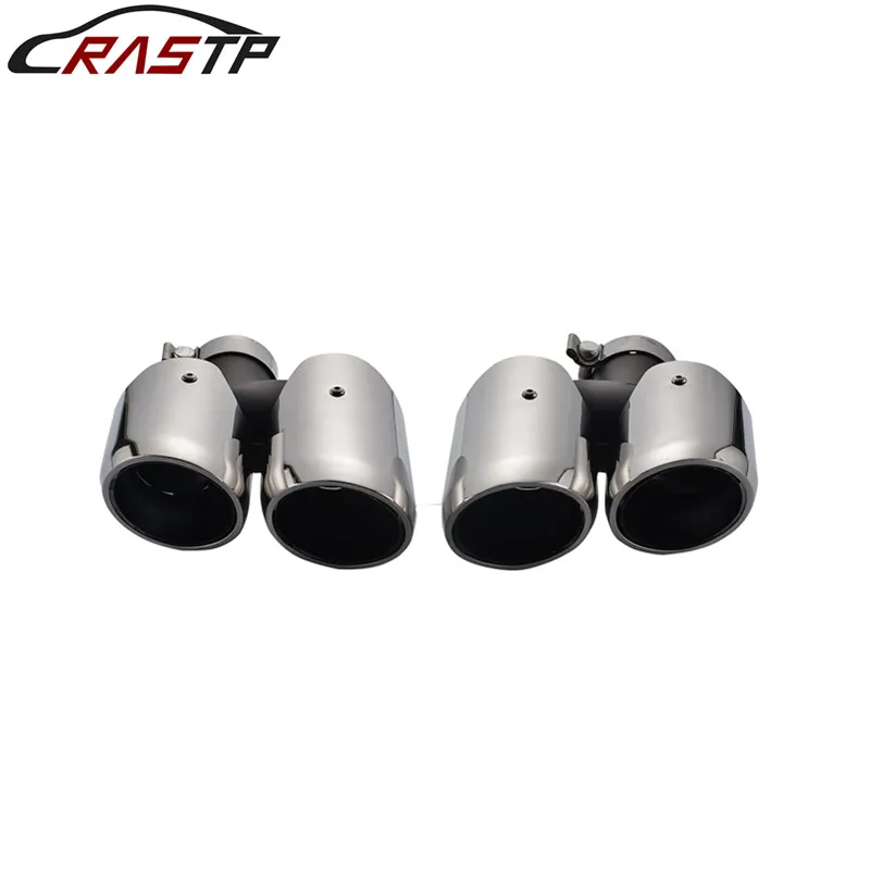 RASTP-304 Stainless Steel Exhaust Tips Muffler Modified Tail Pipe For Porsche 2014 Macan RS-CR8092 RASTP-304 Stainless Steel Exhaust Tips Muffler Modified Tail Pipe For Porsche 2014 Macan RS-CR8092