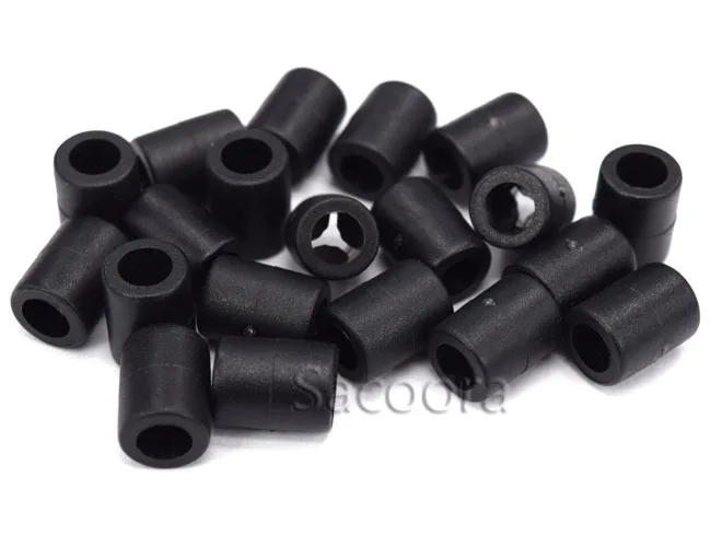 1000pcs 1/8"(4mm) Mini Cylinder Sliding Rope Clamp Cord End For