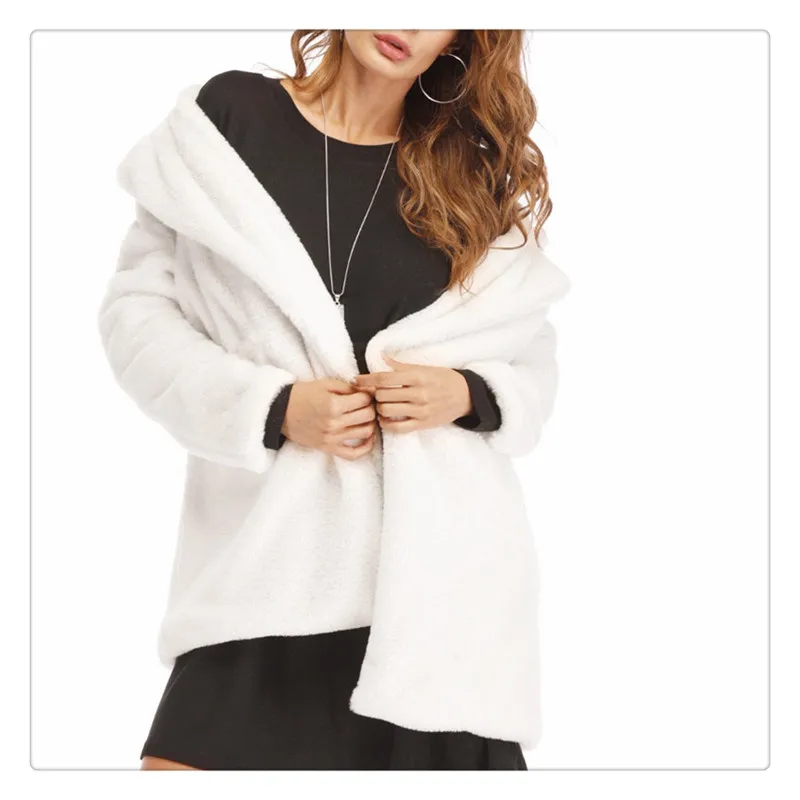 Imitation fur coat 2018 European and American women's wear long and loose plush soft rabbit hair (7)