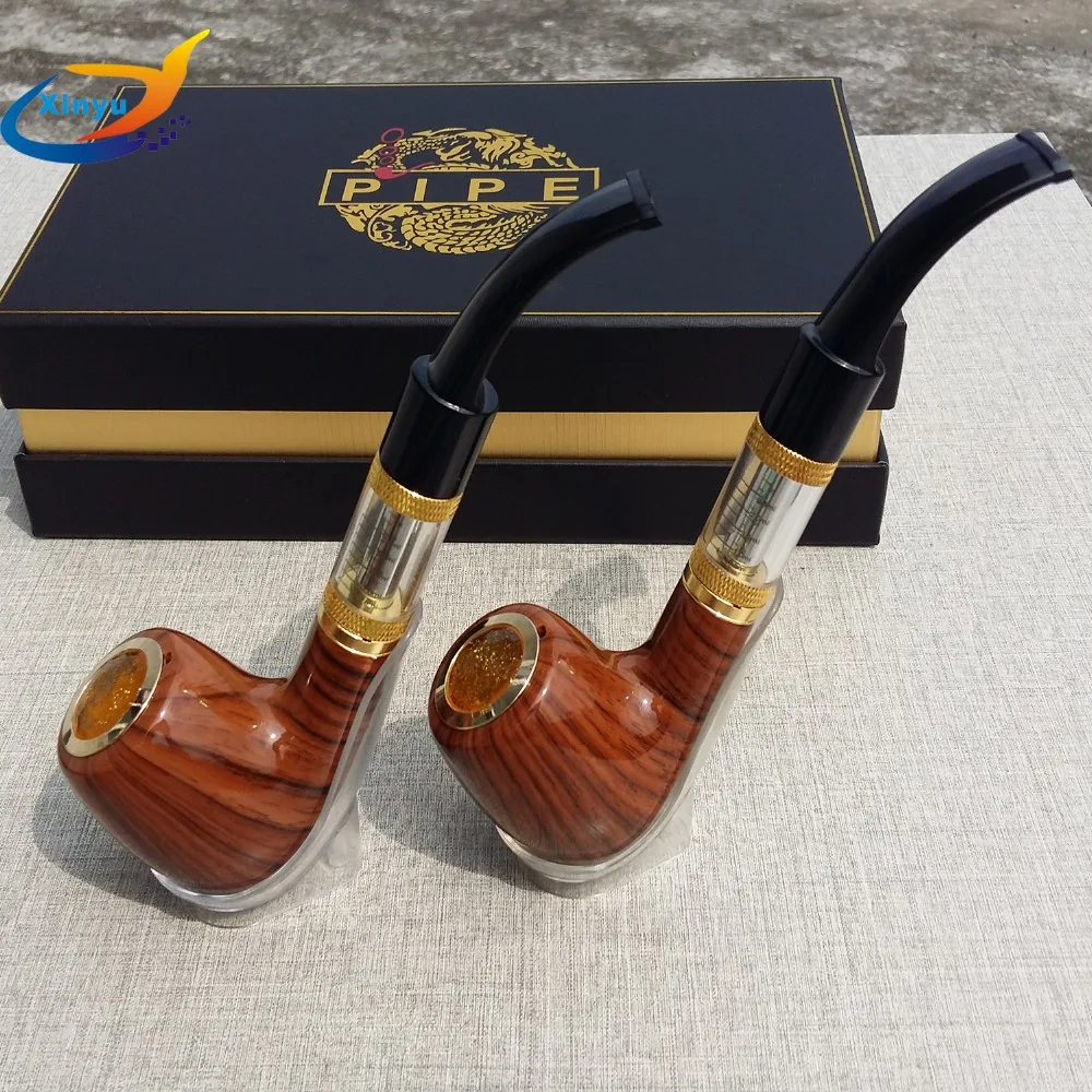  EST Electronic Wooden Pipe Vaporizer Box Mod 2.5ml Atomizer 618 Pipe Cigarette Electronic Vaporizer