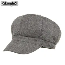 XdanqinX женские шляпы, светильник, простая модная кепка Newsboy s, стиль, повседневная хлопковая ткань, одноцветная брендовая Кепка Для Взрослых Женщин