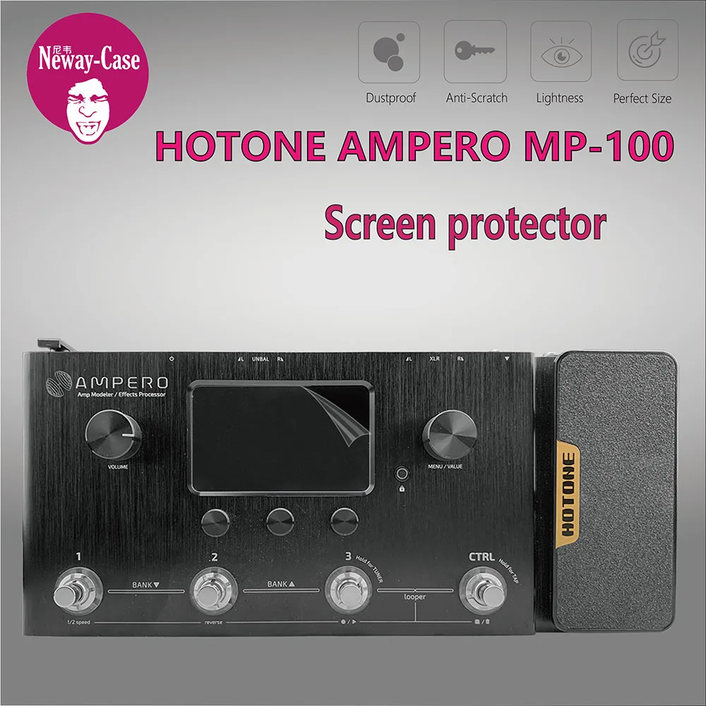 Neway-Case Guitar Multi Effect Protector Film for HOTONE AMPERO MP-100 Electric Guitar Pedal Effects Accessories Neway-Case Guitar Multi Effect Protector Film for HOTONE AMPERO MP-100 Electric Guitar Pedal Effects Accessories
