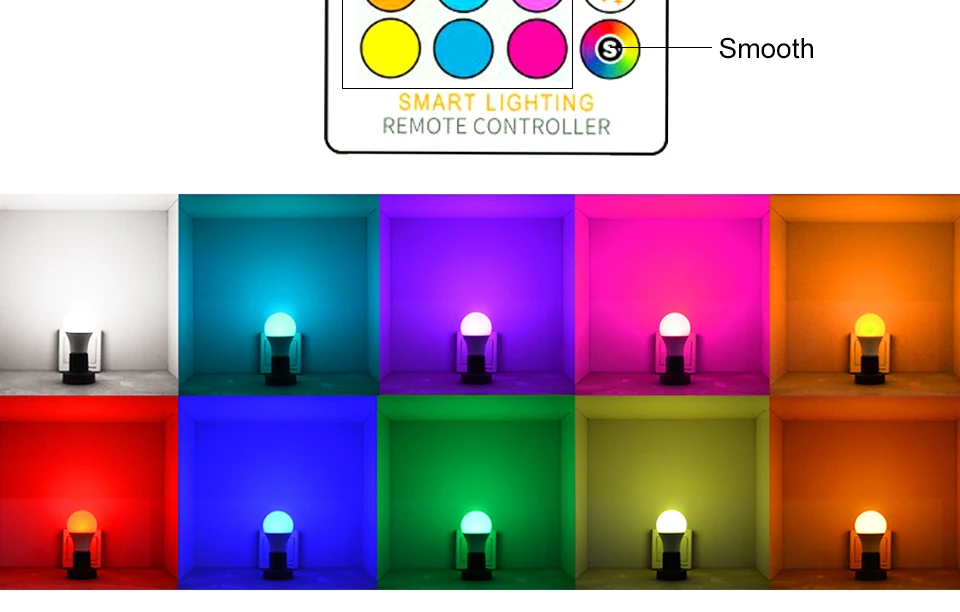 RGB LED Bulb Light (10)