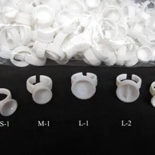 100 шт одноразовый контейнер для клея держатель кольцо поддон для наращивания ресниц пигмент татуировки 100 шт ресницы