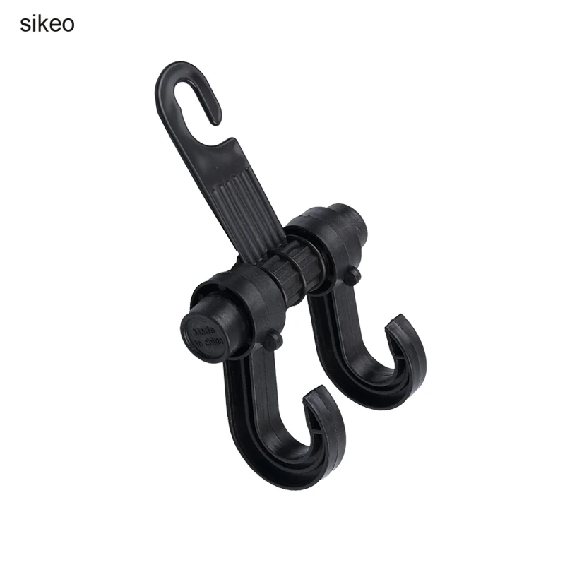 sikeo Portable Car Double Hook Hanger Utility Convenient Holder Vehicle