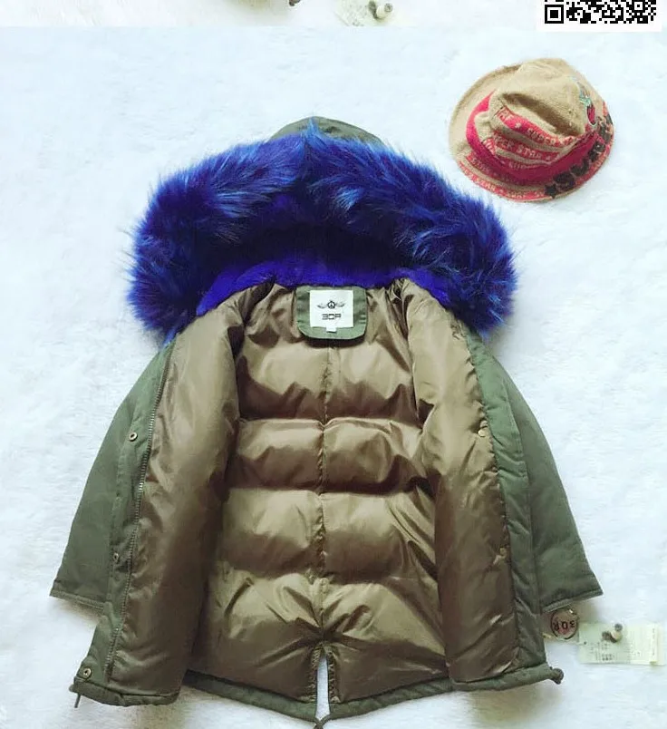 Fahison/ детская одежда длинные зимние куртки для мальчиков пуховое пальто для девочек Детская верхняя одежда с капюшоном и большим меховым воротником утепленная верхняя одежда