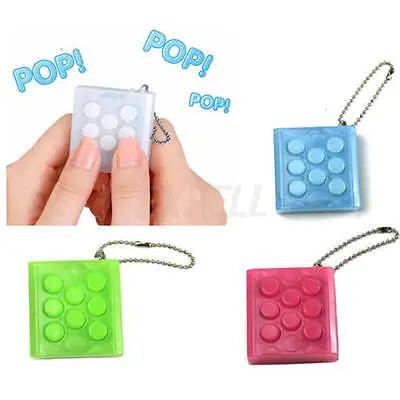 

2018 Mini Toy Puchi Puchi Endless Pop Pop Infinite Bubble Wrap Relieve Stress Key Chain