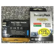 LP-E6 LP E6 Digital Camera Battery LP E6N For Canon EOS 5D Mark II 2 III 3 6D 7D 60D 60Da 70D 80D DSLR EOS 5DS