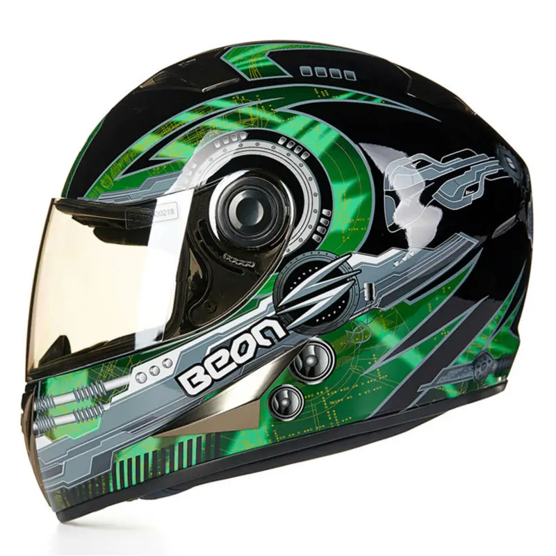 

European ECE Motorcycle Helmet Racing Full Face Helmet B5004 Moto Casque Casco motocicleta Capacete Kask helmets Chrome Visor