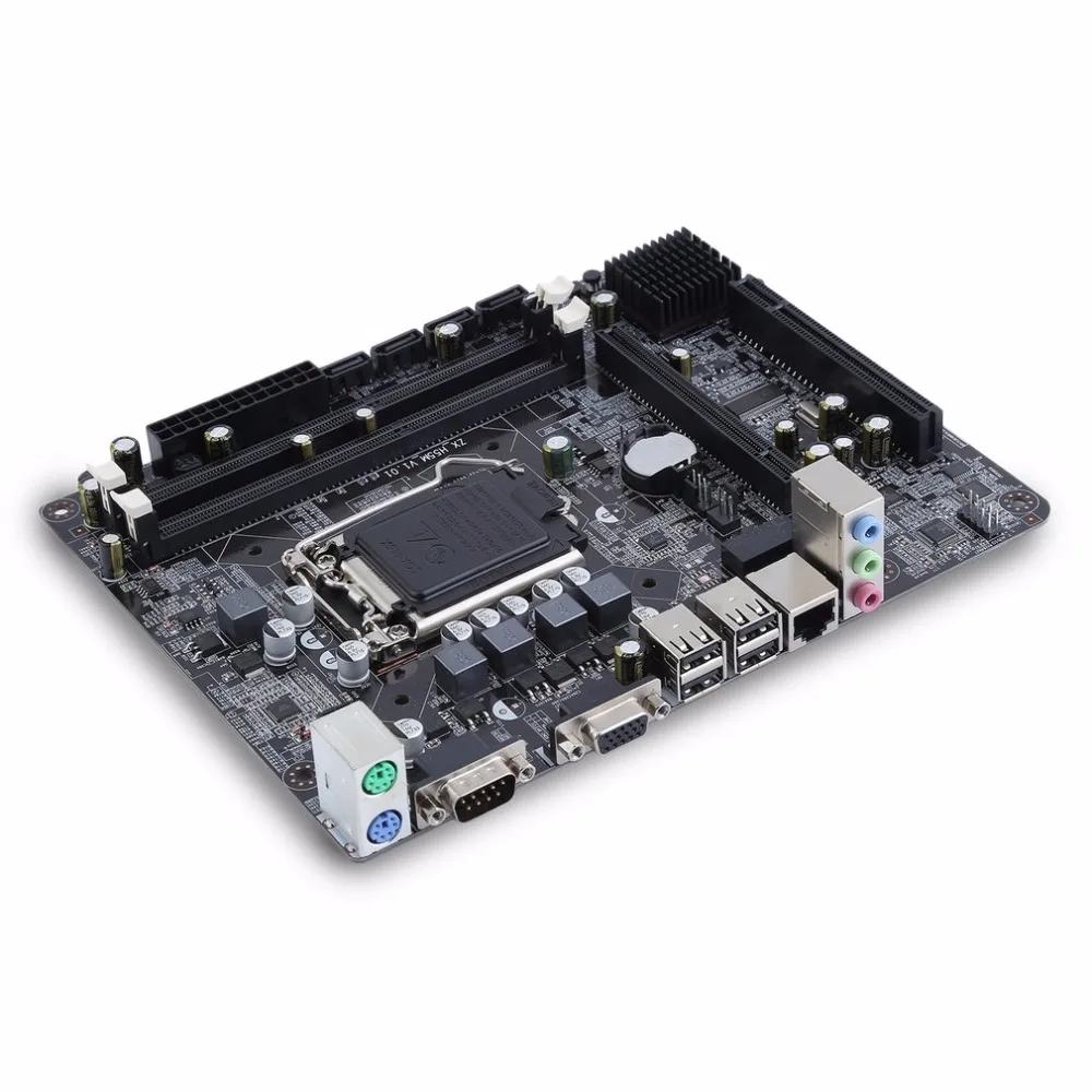 Продажа Профессиональная материнская плата H55 A1 LGA 1156 DDR3 Оперативная память 8 г доска настольного компьютера материнская плата 6 канальный плата
