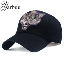 [Yarbuu] Бейсбол Кепка с волк маркировки Snapback шляпа хлопок Повседневное Шапки для мужчин новая мода лето Шапка черного цвета В Стиле Хип-хоп Шапки