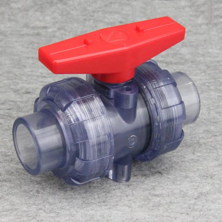 32 мм внутренний диаметр прозрачный ПВХ быстрый шаровой клапан трубы фитинг для орошения сада аквариум