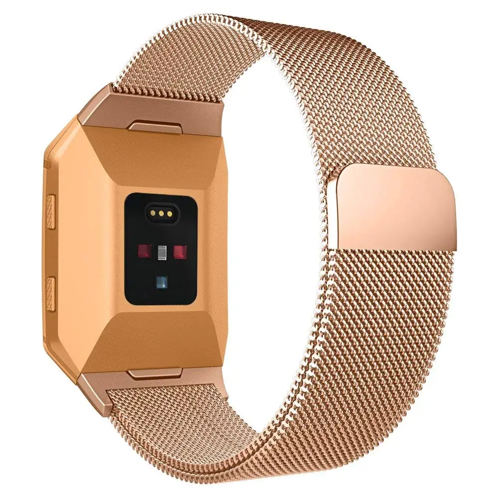 GXV Stainless Steel Milanese Magnetic Fitbit Ionic Replacement Sprot Strap Accessories for Ionic Fitbit Smart Watch Women Men