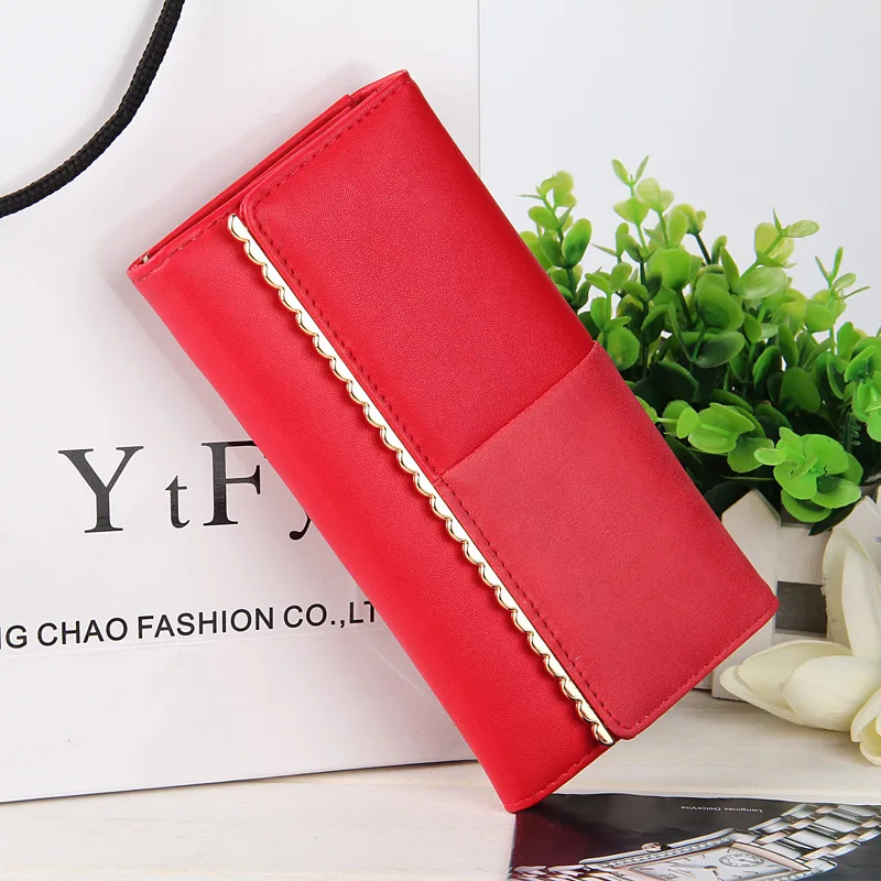 Ladies Women Wallets PU Leather Purses Long Wallet Women Elegant Female