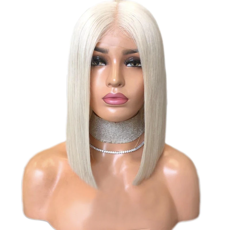 

Charisma Short Bob Wig Wavy Hair Synthetic Lace Front Wig For Women Side Part Heat Resistant Pink Wigs with Natural Hairline