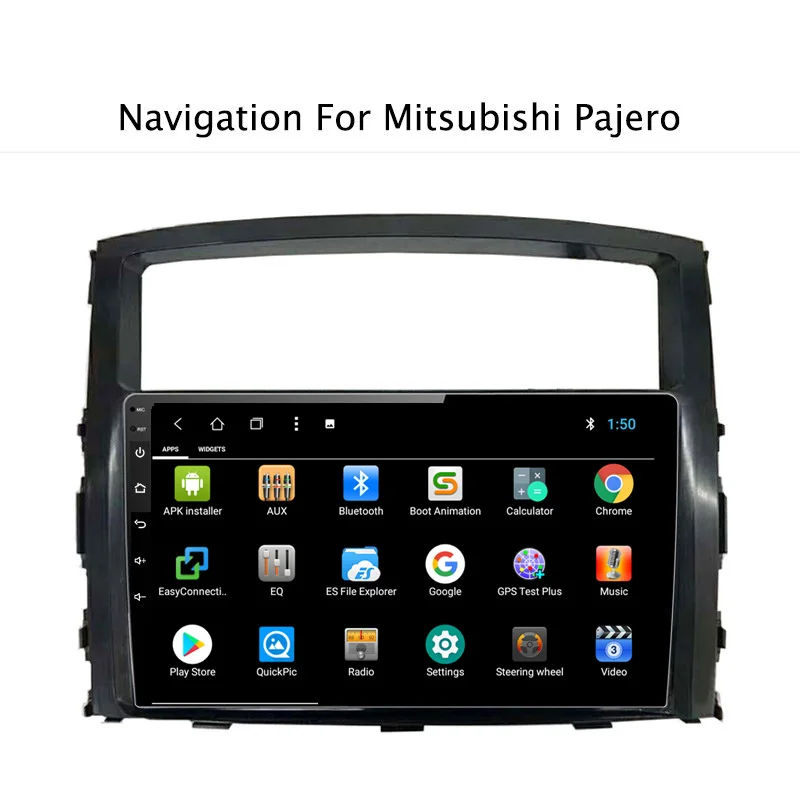 Top NAVITOPIA 9inch 2G RAM 32G ROM Android 8.1 Car DVD Multimedia GPS Navigation for Mitsubishi Pajero 2006 2007 2008 2009 2010 2011 3