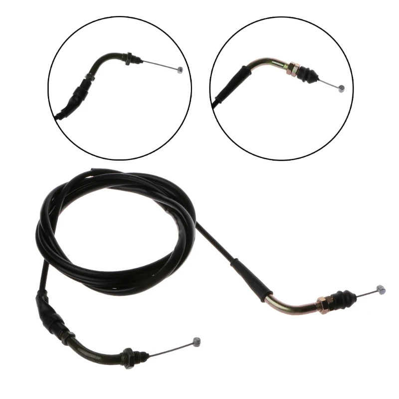 

81" Motorcycle Throttle Cable Scooter Accelerator Cables GY6 50-thread 2060mm engine throttle line For Yamaha Honda
