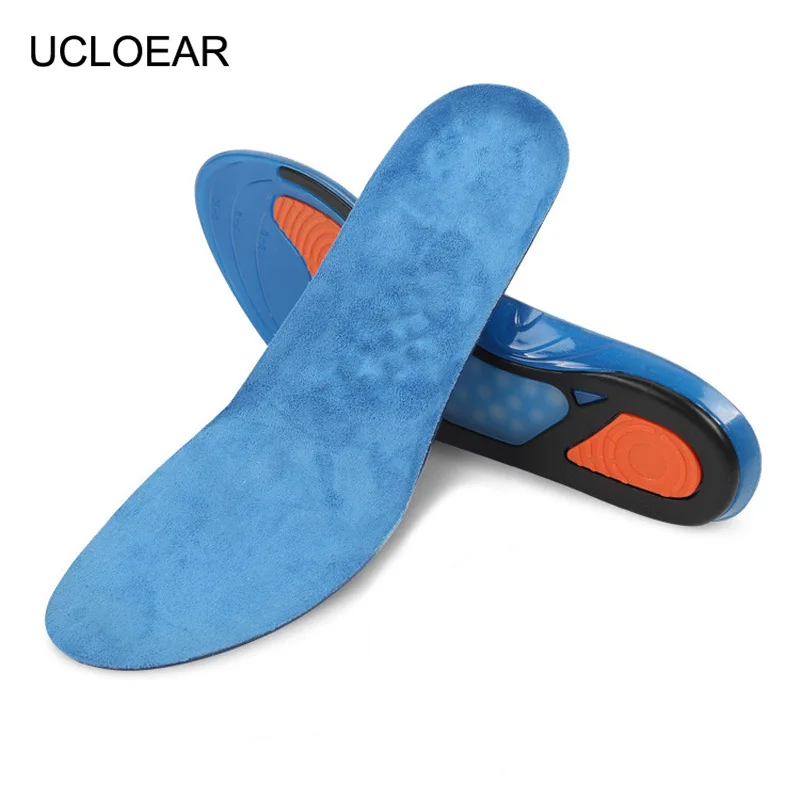 

UCLOEAR Silicon Gel Insoles Comfortable Foot Care for Plantar Fasciitis Heel Spur Running Sport Insoles Shock Absorption Pads