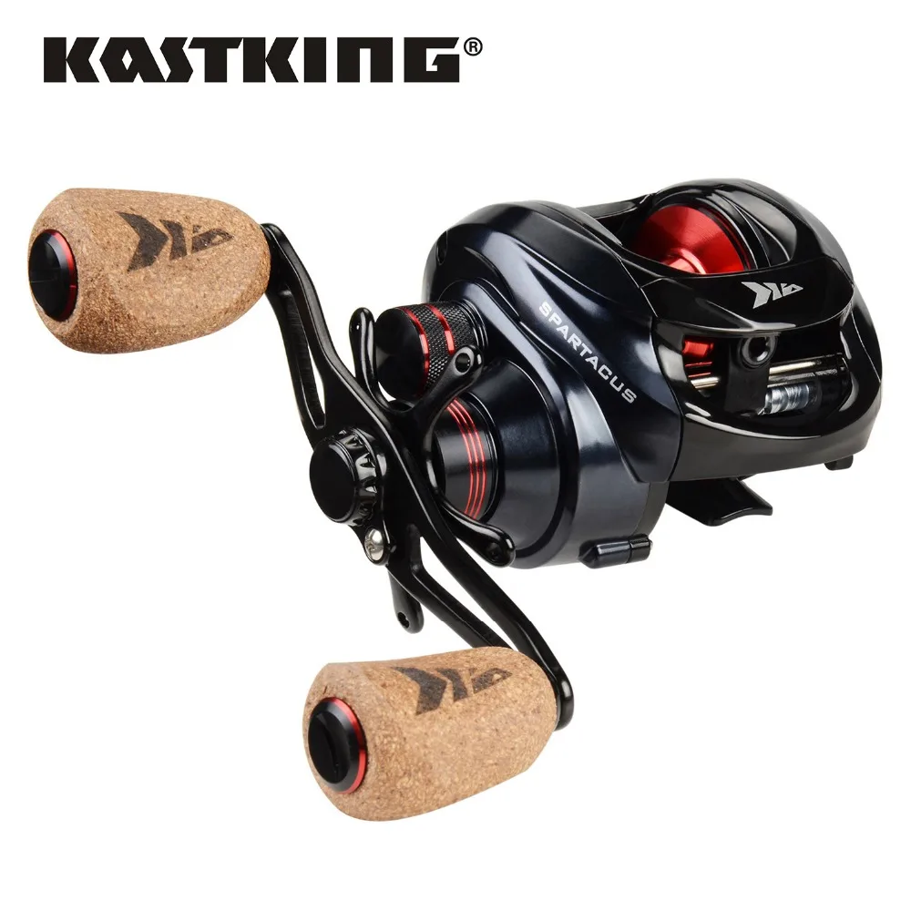 KastKing Spartacus/Spartacus Plus carrete de Baitcasting carrete de sistema de freno Dual 8KG arrastre máximo 11 + 1 BBs 6,3: 1 carrete de pesca de alta velocidad