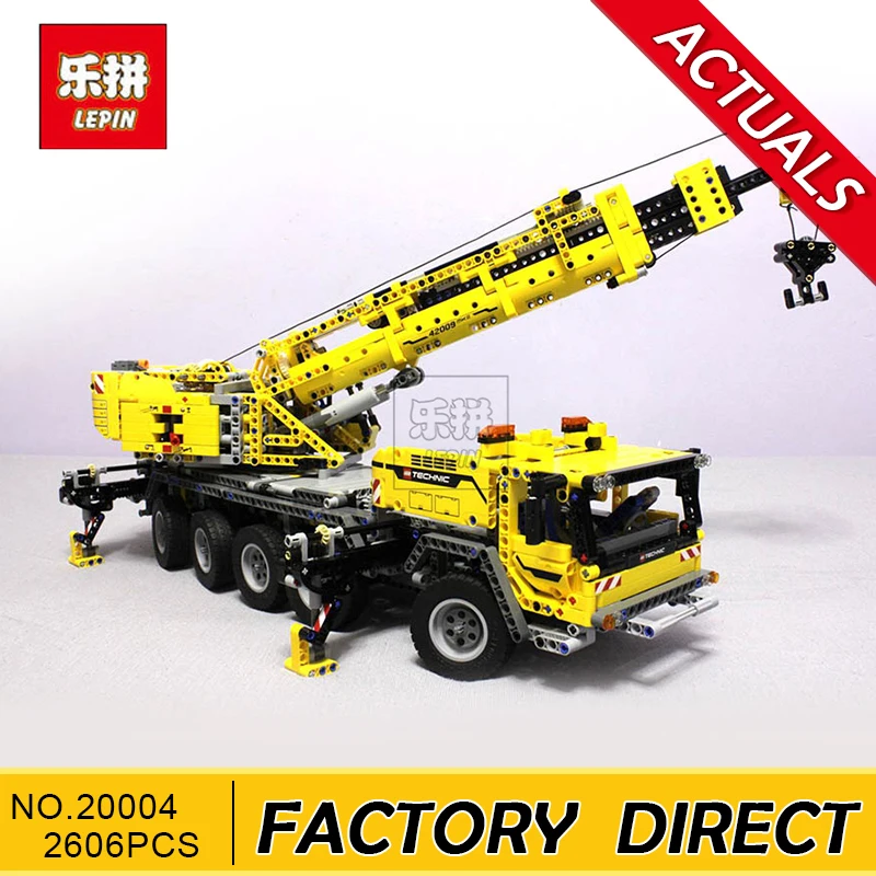 

Lepin 20004 2606Pcs Technic Motor Power Mobile Crane Mk II Model Building Kits Blocks Bricks Christmas Gift Toy 42009