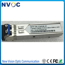 1,25G 1510nm 40 км CWDM SFP трансивер, 1,25G 1270-1610nm двойной волоконный LC CWDM SFP оптический приемопередатчик модуль с функцией DOM