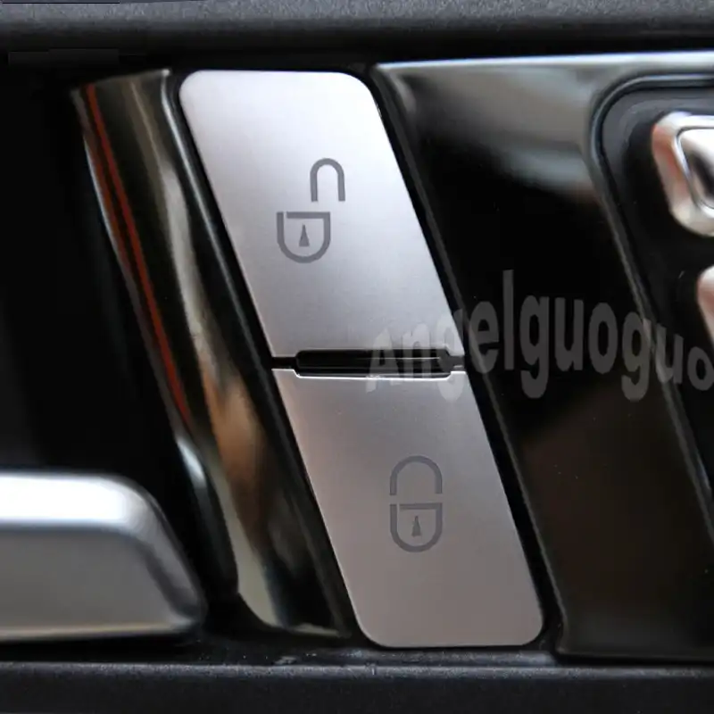 4pcs Car Door Unlock Buttons Sequins Decoration Cover Trim For Mercedes Benz Gla Cla Glk Gle Cls Ml Gl A B C E Class Interior Mouldings Aliexpress
