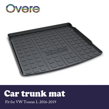 

Overe 1Set Car Cargo rear trunk mat For VW Touran L 2016 2017 2018 2019 Car styling Anti-slip carpet Waterproof mat Accessories