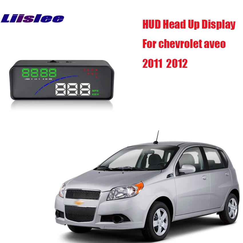 Liislee автомобилей HUD Head Up Дисплей OBD2 Интерфейс P9 для Chevrolet aveo 2011 2012 HD напоминает скорость движения