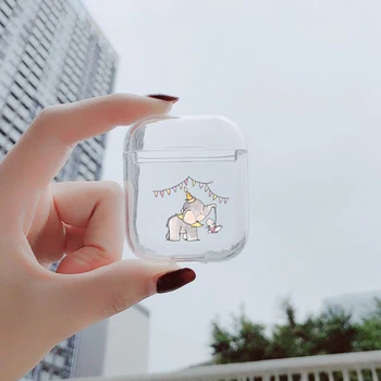 

Water icon Covers For Airpods Case Transparent Wireless Earphone Charging Case for Apple AirPods 1 2 Hard PC Protective Cover