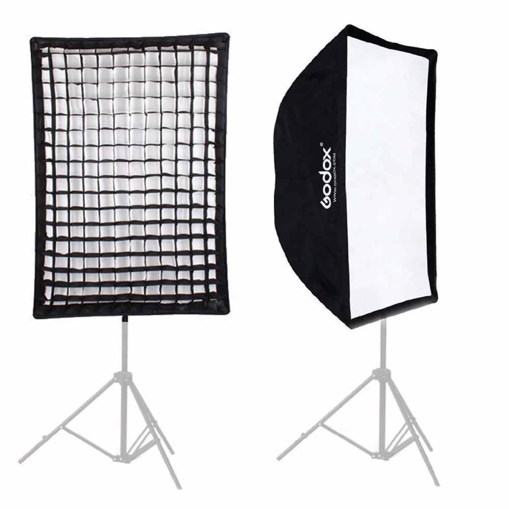 Godox 60 см x 90 см Зонт Octagon Softbox отражатель+ Honeycomb сетки для фото-студия Вспышка Speedlite+ b тип вспышки Держатель Кронштейн