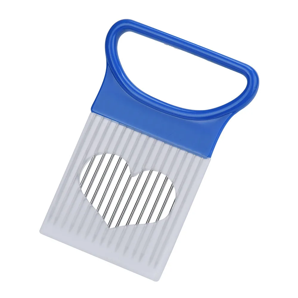 

Kitchen Tomato Onion Vegetables Slicer Cutting Aid Holder Guide Slicing Cutter Safe Fork Onion Cutter Stainless steel
