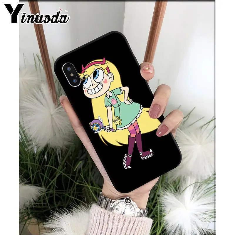 Yinuoda Star vs the Forces of Evil Силиконовый ТПУ мягкий черный чехол для телефона для Apple iPhone 8 7 6 6S Plus X XS MAX 5 5S SE XR - Цвет: A12